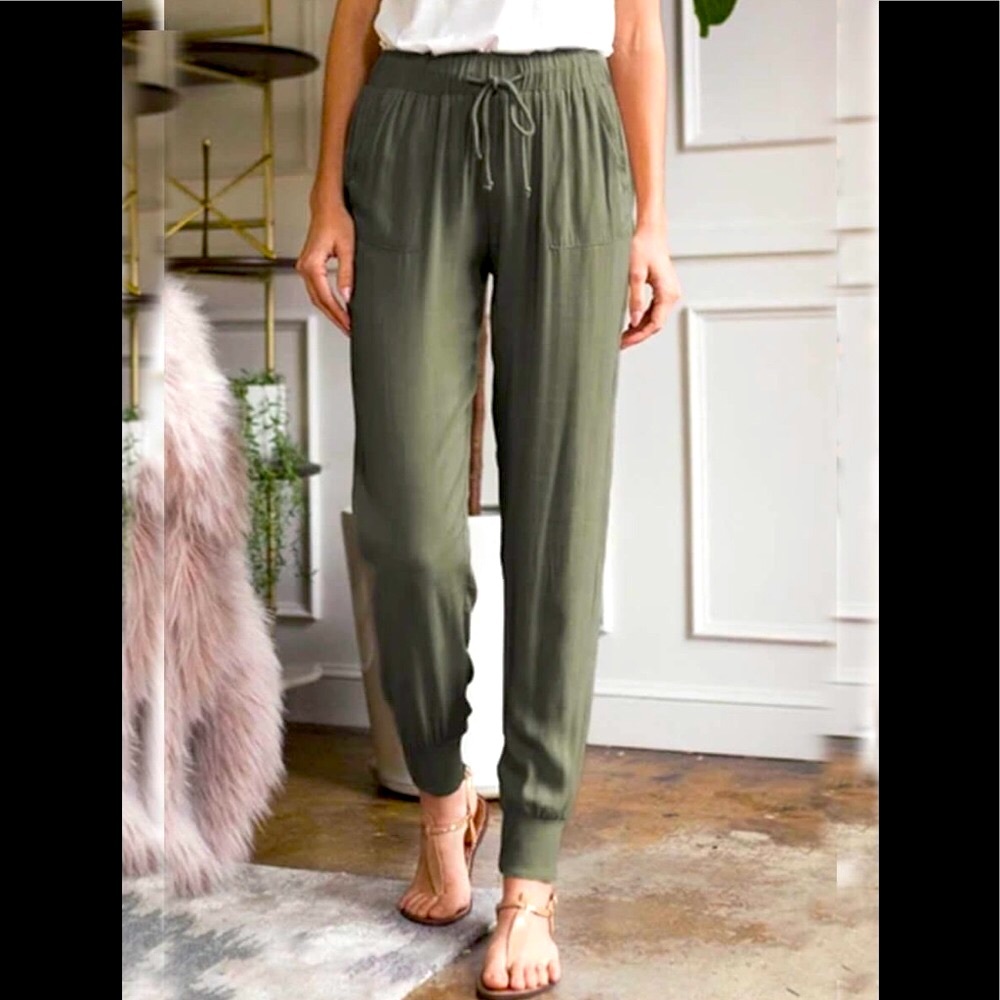 🖤- Hurter Green Drawstring Lounge Pants